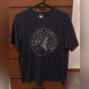 47 Brand Dark Blue Minnesota Timberwolves Tee